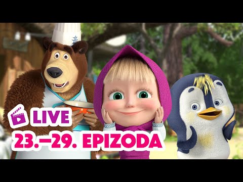 🔴 LIVE! Máša a Medvěd 🐻👧 Sledujeme 23.–29. epizodu 😍🎬 Masha and the Bear