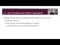 Energy Transfer and Thermal Equilibrium