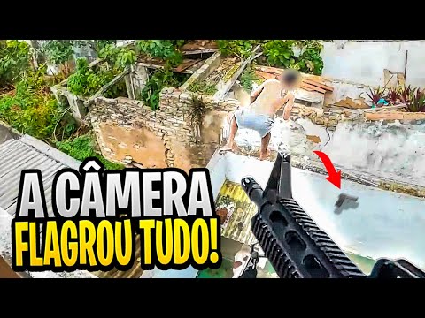 Tensão Máxima! Ladrão tenta Fugir Pelo Telhado