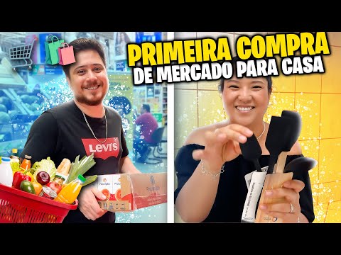 PRIMEIRA COMPRA DE SUPERMERCADO DA NOSSA CASA | Jeru e Cheru