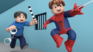 ROBLOX Brookhaven 🏡RP - FUNNY MOMENTS: SPIDER-MAN Jailbreak