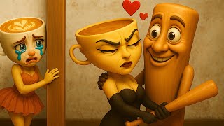 Ballerina Cappuccina Sad Love Story with Tung Tung Sahur in Granny House! New Animation