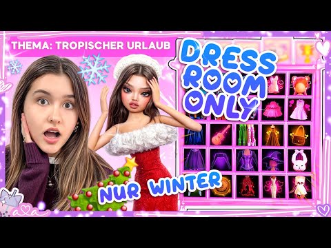 Dress to Impress ABER nur DRESSING ROOM Sachen UND nur WINTER THEMA!! ❄️⛄️ Mega schwer!!