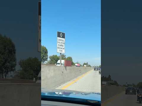 Strafe für Fahren auf linker Spur - HOV Lanes und Carpooling Spuren in den USA / Kalifornien 🇺🇸