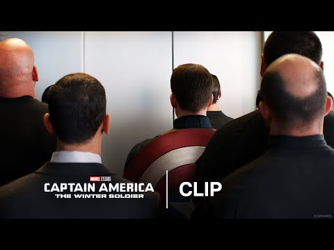 Elevator Fight Scene | Captain America: The Winter Soldier | Official Clip