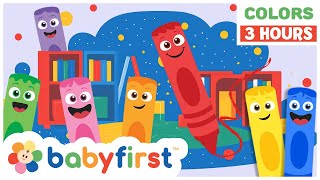 Toddler Learning Video: Join the Color Crew on Color Adventures! | 3 Hours Compilation | Baby First