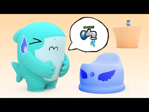 NÃO SEGURE, Baby Shark! Use o banheiro - Bom comportamento para crianças