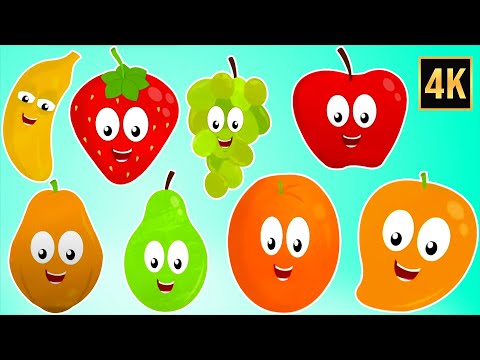 Ten Little Fruits - Learning Song & Rhymes for Children