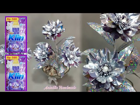 DIY Ide Kreatif Bunga Dari Plastik Ditergent//ide kreatif dari barang bekas//Flower craft/Bunga huas