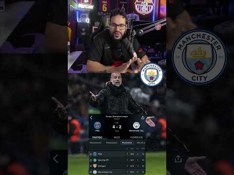 Ridículo del City, el PSG le remonta un 0-2 #manchestercityfc #guardiola #psg #viral #futbol