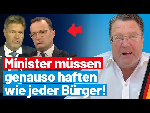 Politikerhaftung: Stephan Brandner fordert knallharte Konsequenzen für Minister! - AfD-Fraktion