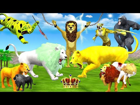 Top 03 Lion Amazing Hindi Moral Stories Collection Sher Ki Kahani - Hindi Kahaniya - Fairy Tales.