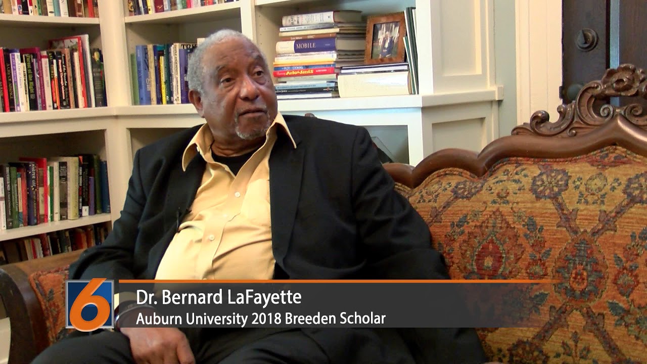 Civil Rights leader and visiting Auburn scholar Bernard Lafayette discusses his role in the