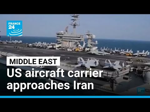 YouTube video thumbnail: US Aircraft Carrier Has Arrived in Middle East Amid Iran Crackdown