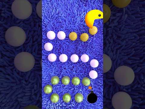 Yellow Pac Man Eat Egg #asmr #funny #shorts #satisfying #fish