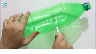 How to make Flower vase with Bottle | Flower vase making with Plastic bottle | Handmade Creatives