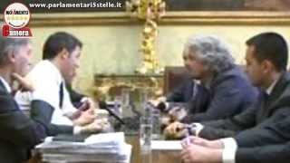 Beppe Grillo alla Camera dei Deputati... incontro con Renzi