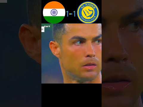 India VS Al Nassr 2024 | Sunil Chhetri VS Ronaldo | #shorts #ytshorts #indiavsalnassr #youtube