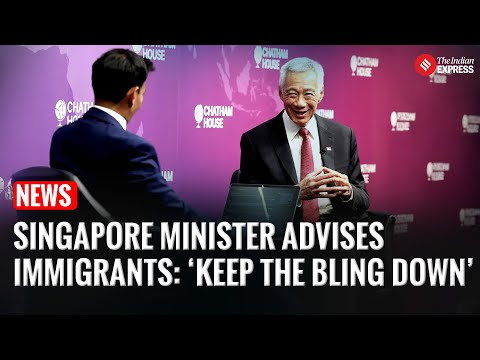 YouTube video thumbnail: Singapore’s Minister Lee Hsien Loong Urges Wealthy Immigrants To ‘Keep the Bling Down’