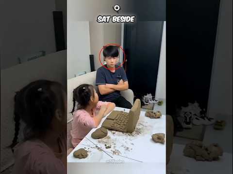 This girl makes a computer out of clay 🤩 #shorts