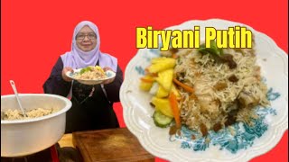 Nasi Beriani Putih| Nasi Briyani Putih | Lembut, Beraroma & Kaya Rasa |