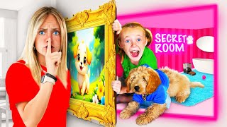 We Found A Secret Room For Our Puppies In Our House! #TeamWater | Fun Squad