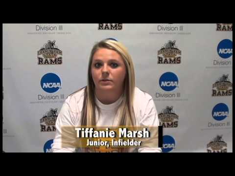 Framingham State Athlete of the Week- Tiffanie Marsh (Softball) April 25th, 2016