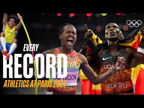 &#129351; EVERY ATHLETICS RECORD at #Paris2024 | Top Moments