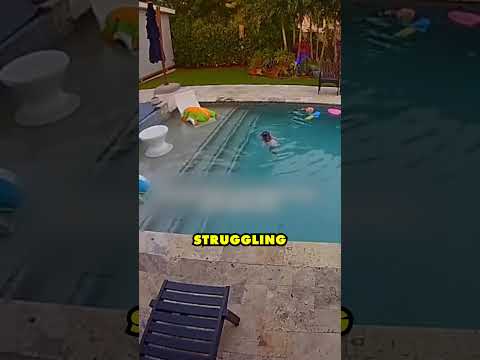 She was left alone in the pool🥺 (@arentyoubeth/TT)