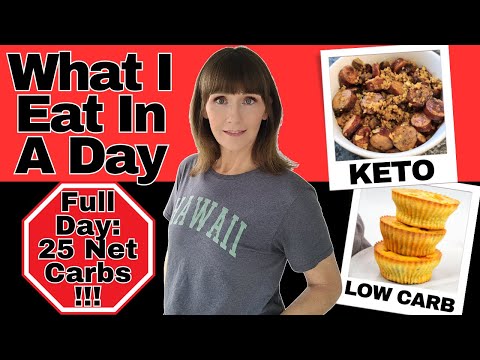 What I Eat In A Day On Keto | 25 Net Carb Day!