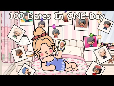 100 Dates In ONE Day 🩷🌹🩷 | Toca life story | Toca Boca