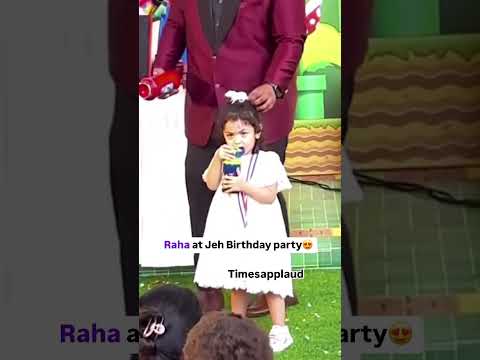 Alia & Ranbir kapoor daughter Raha kapoor at Jeh Birthday celebration .