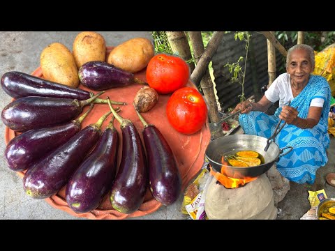 বেগুনের রাজকন্যা। ইসকনের বিখ্যাত এই নিরামিষ রান্না ঠাকুমা আজকে বাড়িতে বানালো। Beguner Rajkonya |