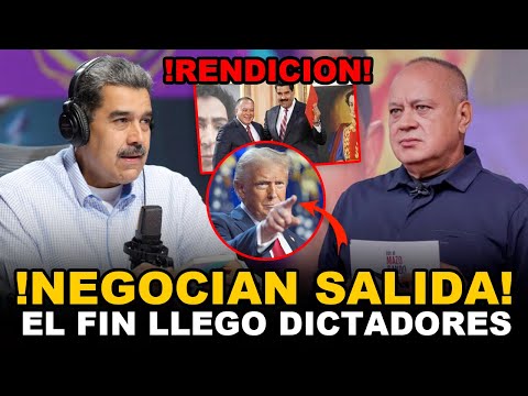 ¡URGENTE! DIOSDAD Y MADURO NEGOCIAN CON TRUMP SU SALIDA PACIFICA!