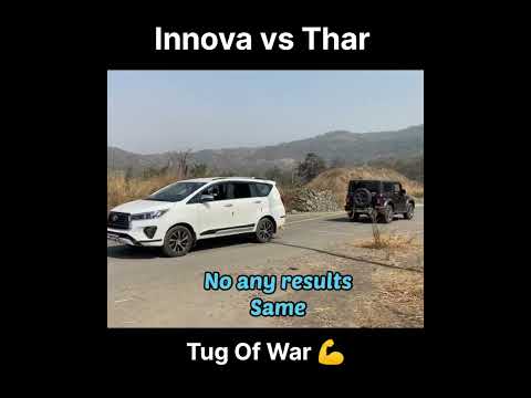 Innova vs Thar Tug Of War #shorts #thar #innova