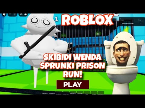 SKIBIDI WENDA SPRUNKI PRISON RUN!#roblox #scarryobby