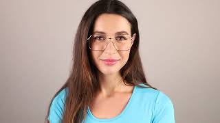 Gucci GG0952O 001 Square Gold Eyeglasses | SmartBuyGlasses US