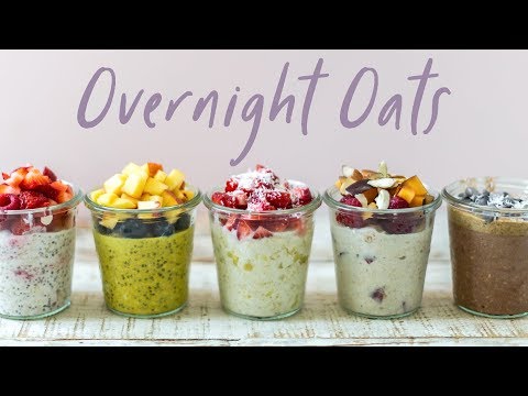 OVERNIGHT OATS 5 Ways (NEW) Back to School | HONEYSUCKLE