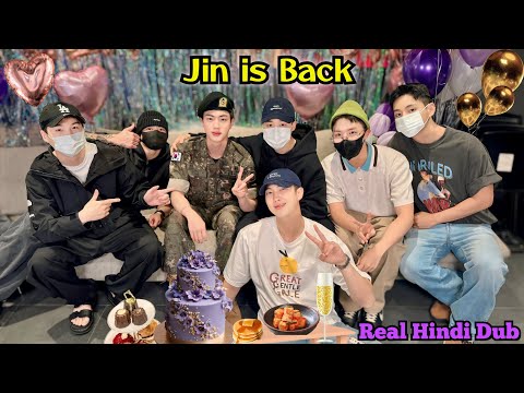 BTS Jin New Live After Discharged From Military // Jin Is Back // Real Hindi Dub