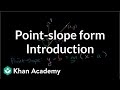 Exploring Point-Slope Form in Algebra