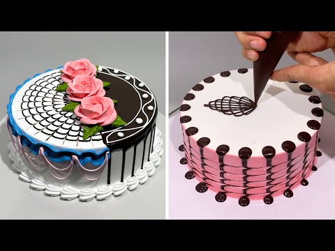 Stunning Chocolate Cake Decorating Technique 😍 So Yummy Cake Decorating Tutorial 😍 Perfect Cake Idea