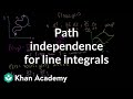 Understanding Path Independence and Conservative Vector Fields