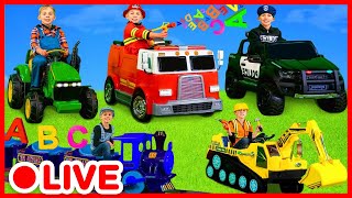 Büyük Traktörler & Çiftlik Araçları 🚜 Eğitici ve Eğlenceli Oyun Videoları Çocuklar İçin | Kidibli
