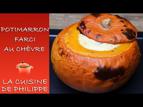 Potimarron farci au chèvre