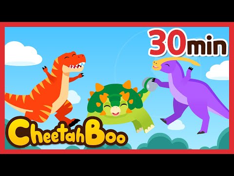 Dino Escape Mission! | Dinosaurs & Police Car | Nursery rhymes & Kids Song | #Cheetahboo