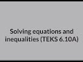 Inequalities and Their Solutions