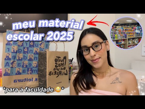 MATERIAL ESCOLAR 2025 PARA A FACULDADE | muitas novidades… 😳