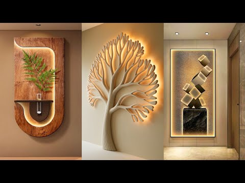 Modern Wall Decor Home Interior | Wooden Wall Panel | Accent Wall 3D Tree Wall Home Interior Design