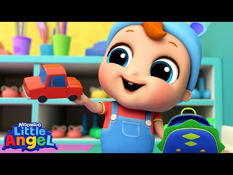 Sharing and Caring at School! | BABY JOHN™ Playtime Kids Songs & Nursery Rhymes | Little Angel