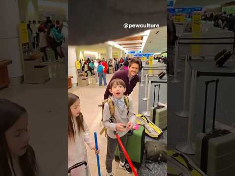This Guy is sharp at the Airport
